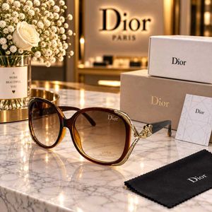 Dior Sunglasses - Black Oval with Embellishments