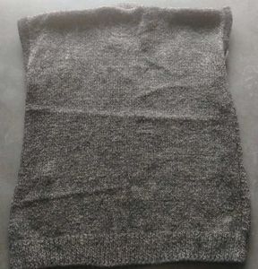 Stylish Grey Knit Sweater Vest