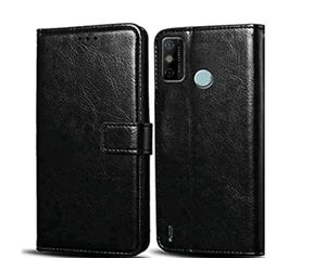 Black Leather Flip Phone Case of GO 2020