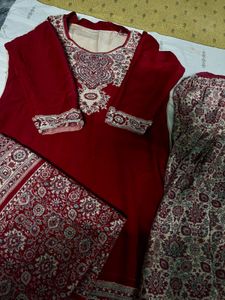 Elegant Embroidered Salwar  Suit with shawl