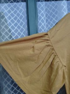 Mustard Yellow Ruffle Dress