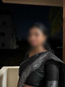 Black Saree with Silver Border