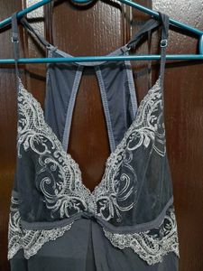 Sexy Nightgown Lace Trimmed