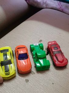 Set of 4 hot wheels Toy Cars