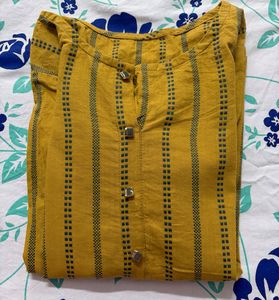 Mustard Yellow Striped top