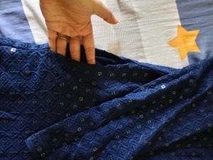 Elegant Navy Blue Embellished Kurta