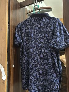 Men's Floral Print Polo T-Shirt
