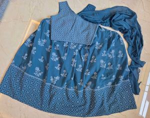 Beautiful Teal Blue Lehenga Choli Set