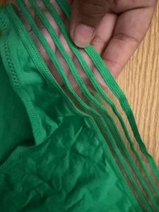 Green Bikini Bottom with Strappy Detail