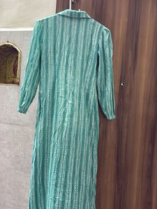 Green Striped kurti