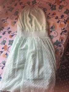 chic SHEIN dress cyan coloured and halter neck