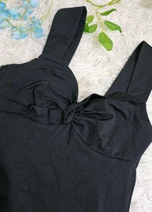 Black Tank &amp; Beige Pants Set
