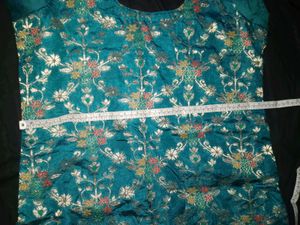 Teal Kurta Set with Dupatta