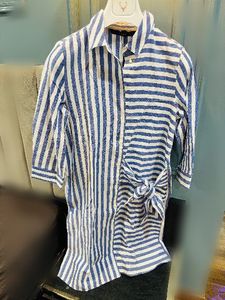 Vero Moda Striped Shirt Dress with Tie