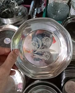 Kitchen dinnerware 🍽️ steel plates set of 6