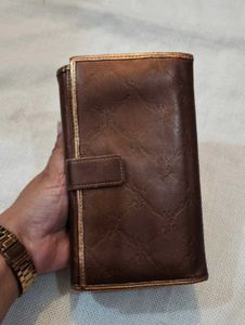 Longchamp Paris Brown Leather Wallet