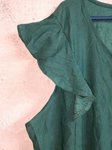 Oversized Stylish Ruffle Sleeve Top