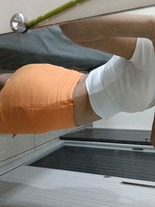 Orange Mini Skirt