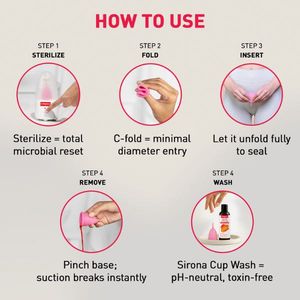 Sirona Menstrual Cup - Pad-Free Periods