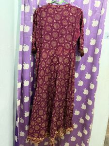 Elegant Indian Kurta with Gold Print