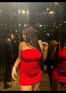 Stunning Red Strapless Bodycon Dress