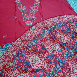 Elegant party wear unstiched dress material, suit