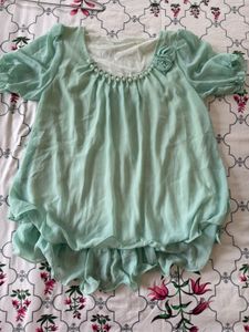 Elegant Mint Green Top