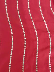 Red &amp; Gold Embellished Kurti