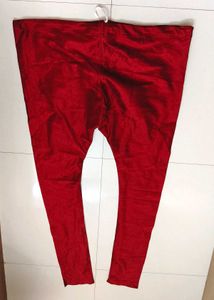 Men's Red Silk churidar Pants