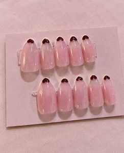 Cute Pink Heart Press-On Nails