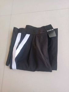 korean  Black Wide Leg Pants