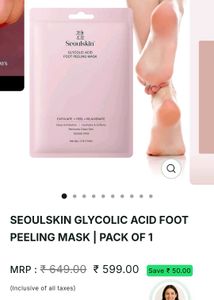 SeoulSkin Glycolic Acid Foot Mask Pack