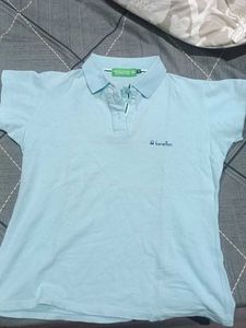 Light Blue Benetton Polo Shirt