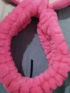 Cute Pink Bunny Ear Headband