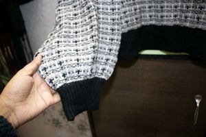 Tweed Style Pullover Sweater