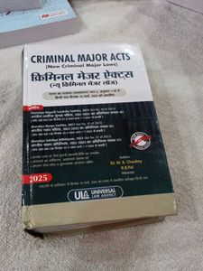 Criminal Major Acts Book hard cover