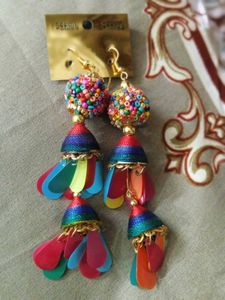 Casual Earings In Multicolour For Girls...