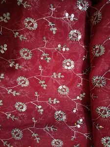 Embroidered Net Dupatta