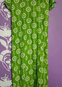 Green Cotton Night Wear
