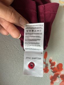 Burgundy Polo Top