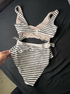 Striped One-Piece Swimsuit