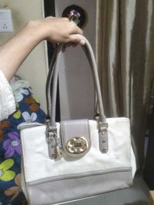 Stylish Two-Tone Handbag