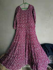 Maroon Floral Maxi Dress.Unused .New