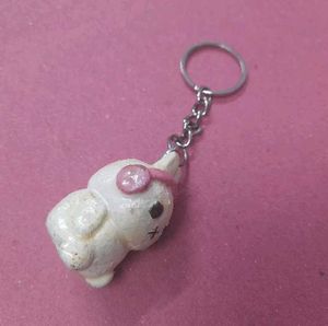 Miffy With Head phones Keychain
