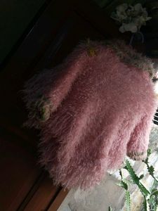 Chic Pink Fuzzy Sweater