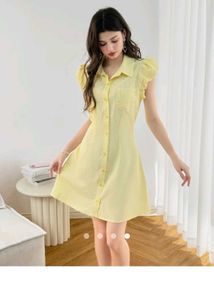 Savana Yellow Shirt Dress