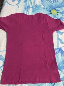 Fuchsia Short Sleeve Top