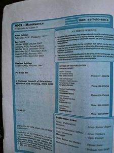 Mathematics Textbook for Class IX
