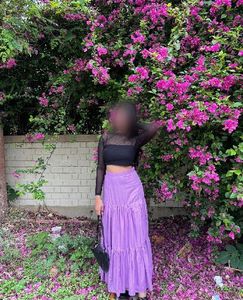 Bohemian Purple tiered skirt