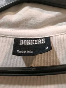 Bonkers corner Polo Crop Top (size-M)